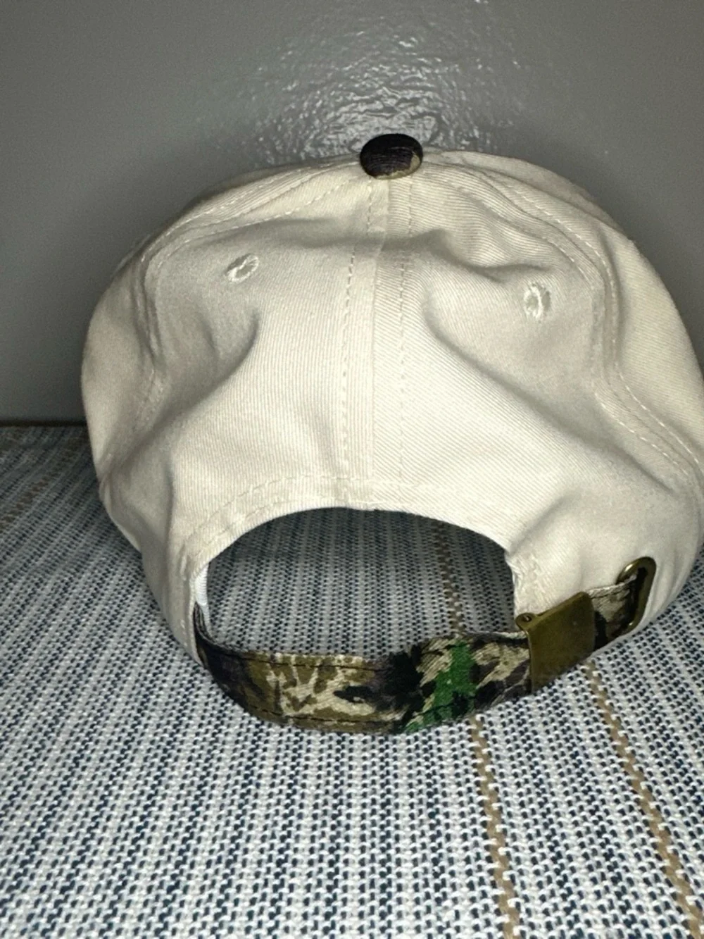 Howdy Darlin' Beige Trucker Hat with Camo Bill